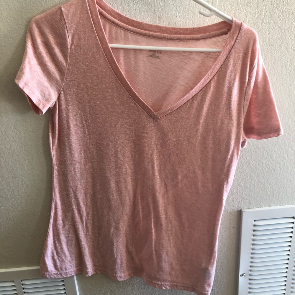 Light Pink V Neck